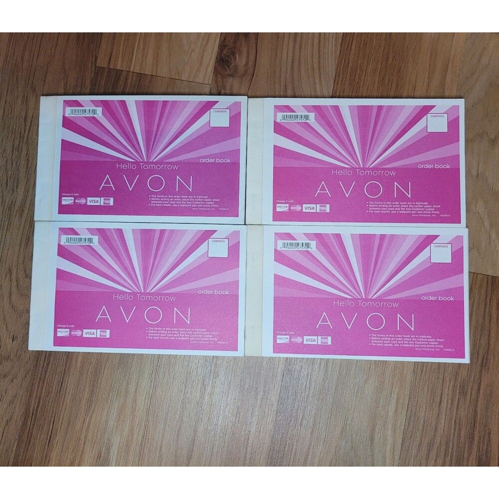 AVON Order Receipt Books Lot of 4 All NEW Never Used Old Stock Discontinued